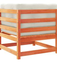 8-tlg. Garten-Sofagarnitur mit Kissen Wachsbraun Kiefernholz