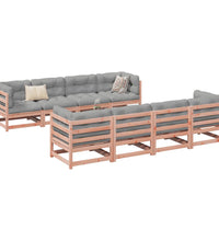 9-tlg. Garten-Sofagarnitur Massivholz Douglasie