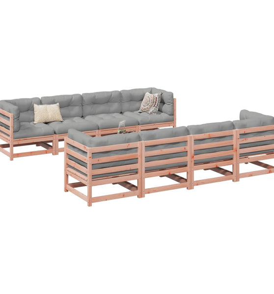 9-tlg. Garten-Sofagarnitur Massivholz Douglasie
