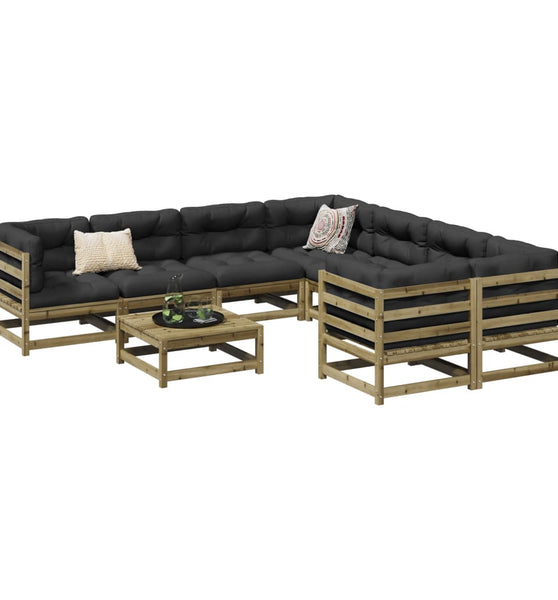 9-tlg. Garten-Sofagarnitur Kiefernholz Imprägniert