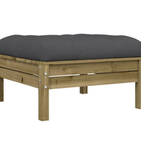 5-tlg. Garten-Sofagarnitur mit Kissen Kiefernholz Imprägniert