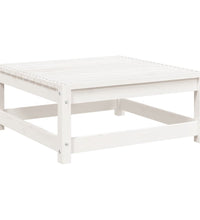 6-tlg. Garten-Sofagarnitur Weiß Massivholz Kiefer