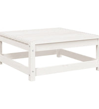 6-tlg. Garten-Sofagarnitur Weiß Massivholz Kiefer