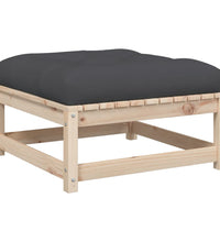 6-tlg. Garten-Sofagarnitur mit Kissen Massivholz Kiefer