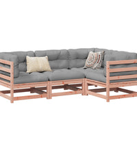 4-tlg. Garten-Sofagarnitur Massivholz Douglasie