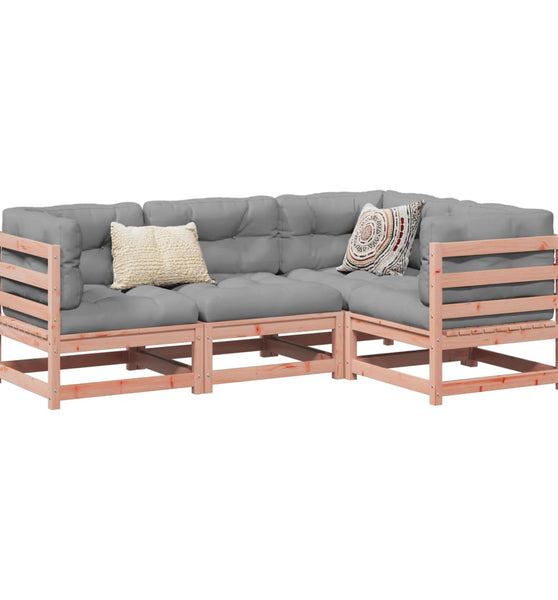 4-tlg. Garten-Sofagarnitur Massivholz Douglasie