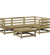 5-tlg. Garten-Sofagarnitur Kiefernholz Imprägniert