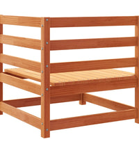 6-tlg. Garten-Sofagarnitur Wachsbraun Massivholz Kiefer