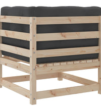 8-tlg. Garten-Sofagarnitur mit Kissen Massivholz Kiefer