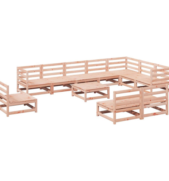 11-tlg. Garten-Sofagarnitur Massivholz Douglasie