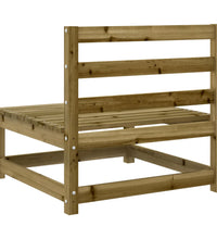 11-tlg. Garten-Sofagarnitur Kiefernholz Imprägniert