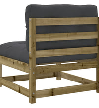 8-tlg. Garten-Sofagarnitur mit Kissen Kiefernholz Imprägniert