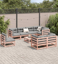 9-tlg. Garten-Sofagarnitur Massivholz Douglasie