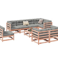 9-tlg. Garten-Sofagarnitur Massivholz Douglasie