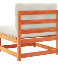 9-tlg. Garten-Sofagarnitur mit Kissen Wachsbraun Kiefernholz