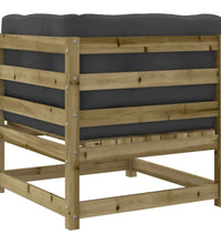 9-tlg. Garten-Sofagarnitur mit Kissen Kiefernholz Imprägniert