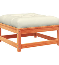 6-tlg. Garten-Sofagarnitur mit Kissen Wachsbraun Kiefernholz