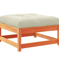 6-tlg. Garten-Sofagarnitur mit Kissen Wachsbraun Kiefernholz