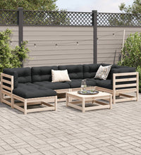 7-tlg. Garten-Sofagarnitur Massivholz Kiefer