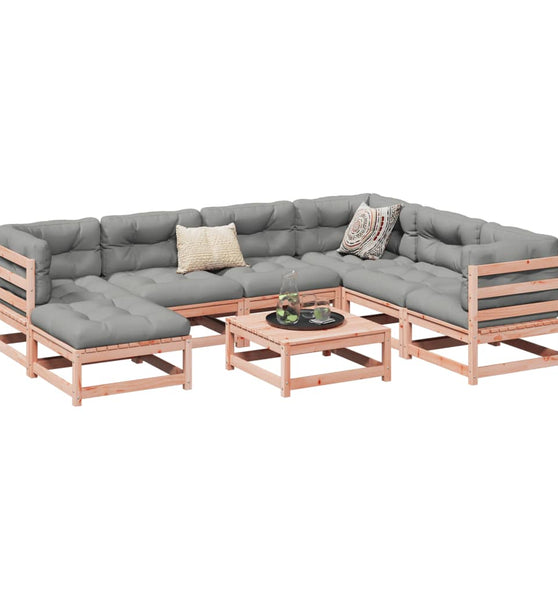 8-tlg. Garten-Sofagarnitur Massivholz Douglasie