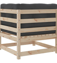 8-tlg. Garten-Sofagarnitur mit Kissen Massivholz Kiefer