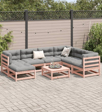 8-tlg. Garten-Sofagarnitur mit Kissen Massivholz Douglasie