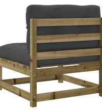 8-tlg. Garten-Sofagarnitur mit Kissen Kiefernholz Imprägniert