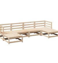 6-tlg. Garten-Sofagarnitur Massivholz Kiefer