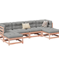 6-tlg. Garten-Sofagarnitur Massivholz Douglasie