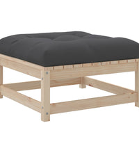 6-tlg. Garten-Sofagarnitur mit Kissen Massivholz Kiefer