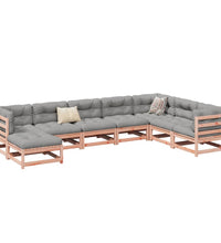 8-tlg. Garten-Sofagarnitur Massivholz Douglasie