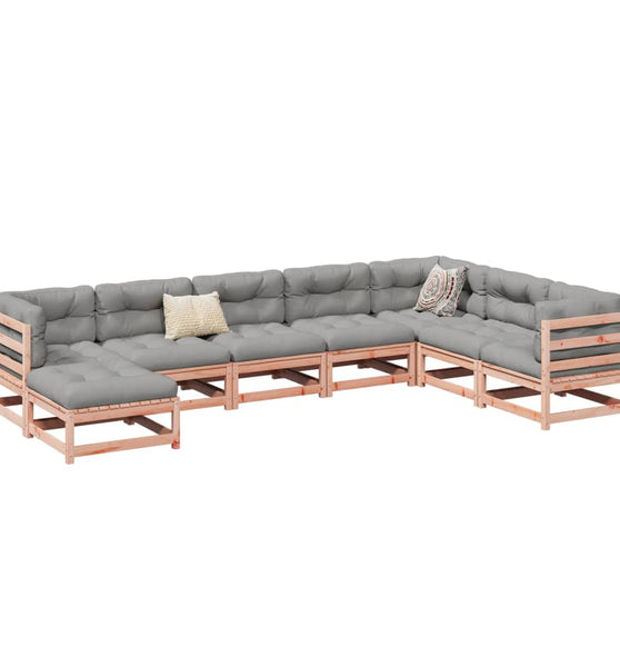 8-tlg. Garten-Sofagarnitur Massivholz Douglasie