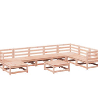 9-tlg. Garten-Sofagarnitur Massivholz Douglasie