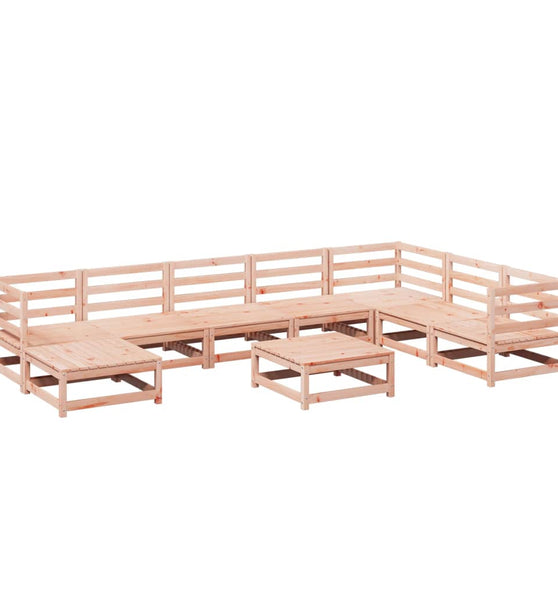 9-tlg. Garten-Sofagarnitur Massivholz Douglasie