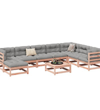 9-tlg. Garten-Sofagarnitur Massivholz Douglasie