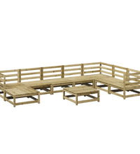 9-tlg. Garten-Sofagarnitur Kiefernholz Imprägniert