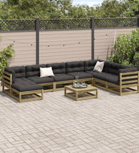 9-tlg. Garten-Sofagarnitur Kiefernholz Imprägniert