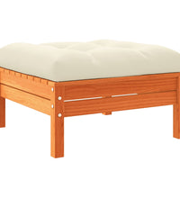 9-tlg. Garten-Sofagarnitur mit Kissen Wachsbraun Kiefernholz