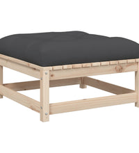 10-tlg. Garten-Sofagarnitur mit Kissen Massivholz Kiefer