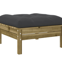 10-tlg. Garten-Sofagarnitur mit Kissen Kiefernholz Imprägniert