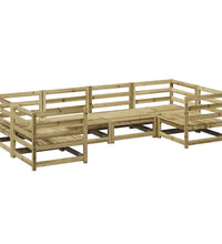 6-tlg. Garten-Sofagarnitur Kiefernholz Imprägniert