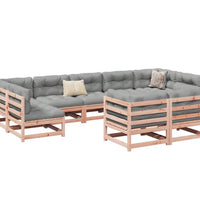 9-tlg. Garten-Sofagarnitur Massivholz Douglasie