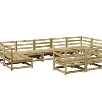 9-tlg. Garten-Sofagarnitur Kiefernholz Imprägniert