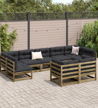 9-tlg. Garten-Sofagarnitur Kiefernholz Imprägniert