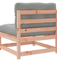 9-tlg. Garten-Sofagarnitur mit Kissen Massivholz Douglasie