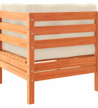 9-tlg. Garten-Sofagarnitur mit Kissen Wachsbraun Kiefernholz