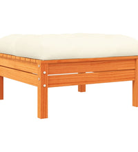 12-tlg. Garten-Sofagarnitur mit Kissen Wachsbraun Kiefernholz