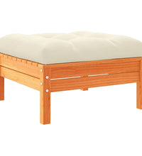 12-tlg. Garten-Sofagarnitur mit Kissen Wachsbraun Kiefernholz