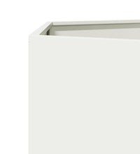 Garten-Pflanzgefäße 2 Stück Weiß Sechseckig 46x40x45 Stahl