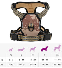 Hundegeschirr Reflektierend Verstellbar Camouflage Braun L
